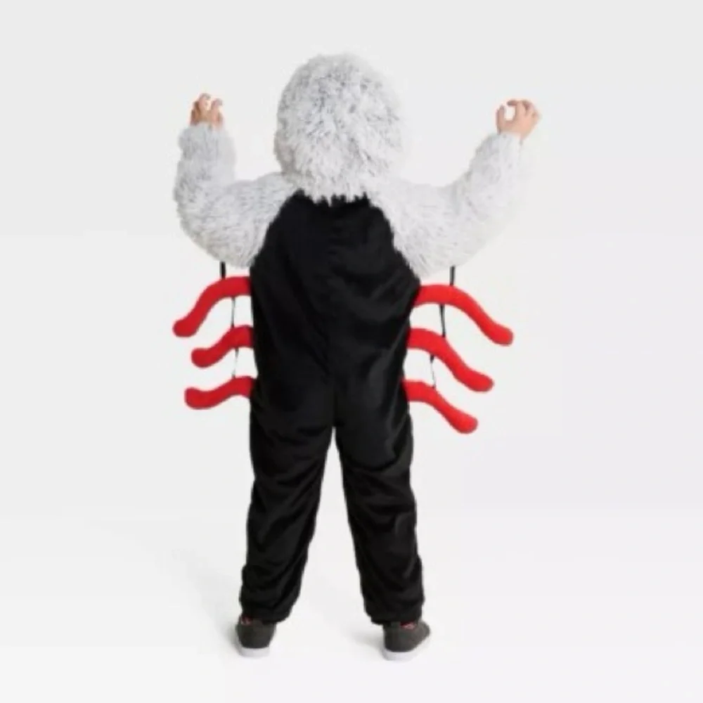 Kids Spider Costume with Red and Black Design‎